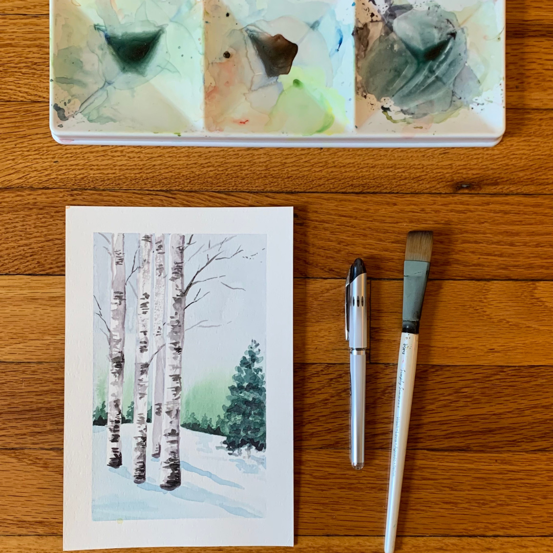 Watercolor Paint & Sip - House Plant