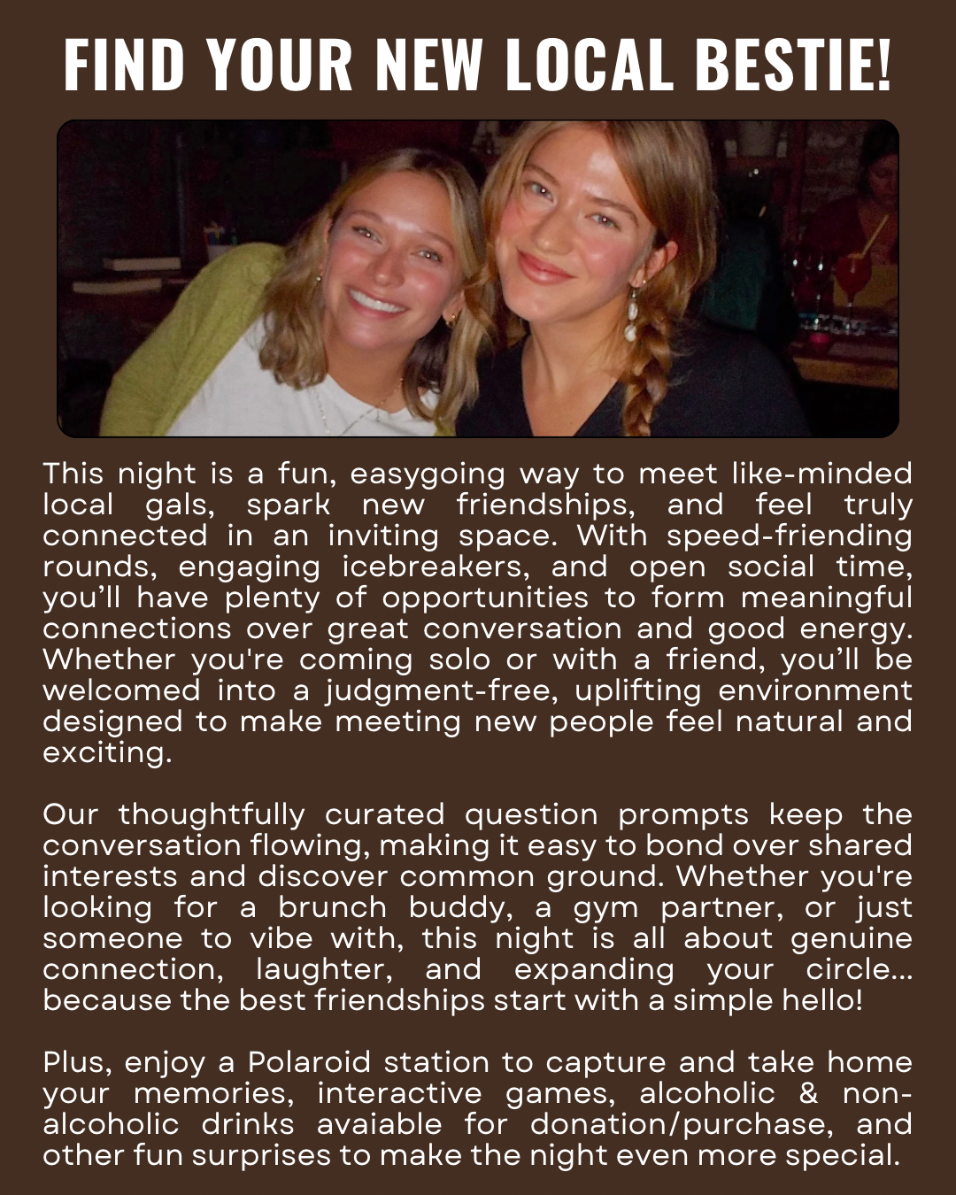 Bestie Speed Dating | 21+ (Albany)