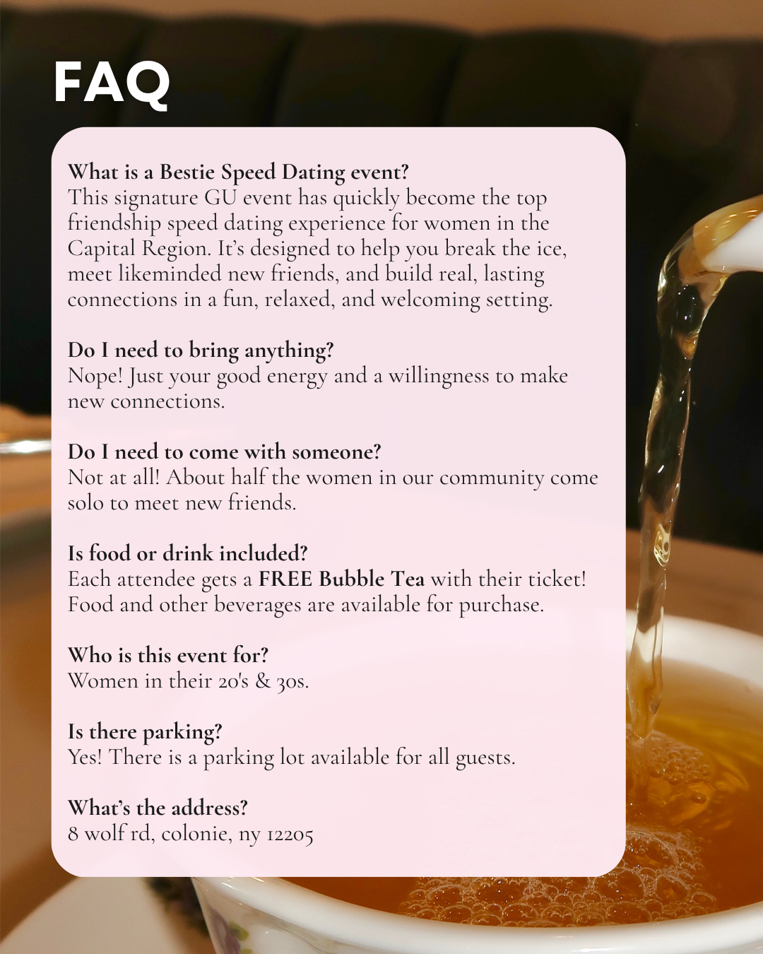 Bestie Speed Dating (20s & 30s)