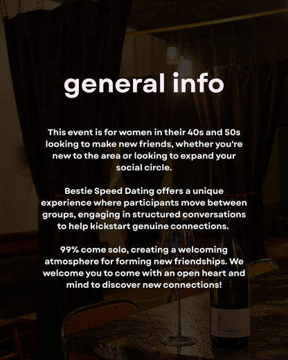 Bestie Speed Dating | 40s & 50s (Schenectady)