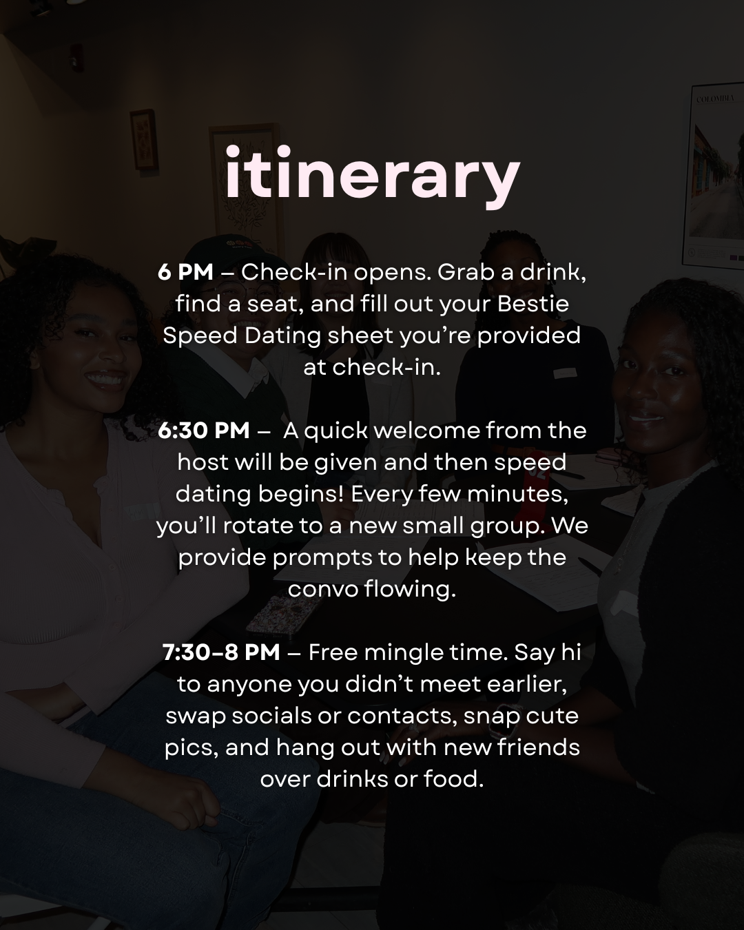 Bestie Speed Dating (Albany 9/2 - 20s & 30s | 9/3 - 35-55)