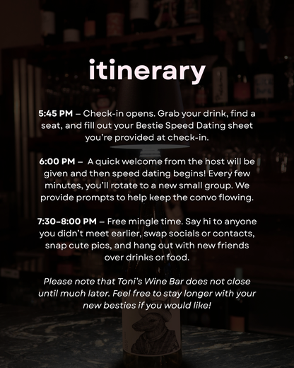 Bestie Speed Dating | 40s & 50s (Schenectady)