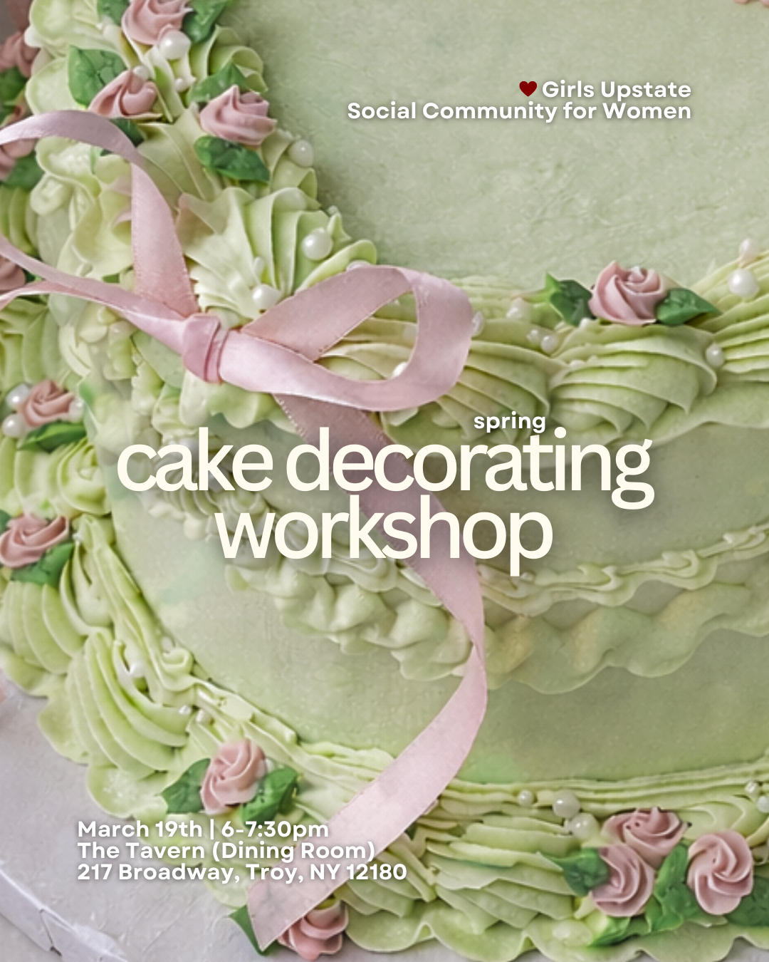 Cake Decorating Workshop (Troy 3/19)