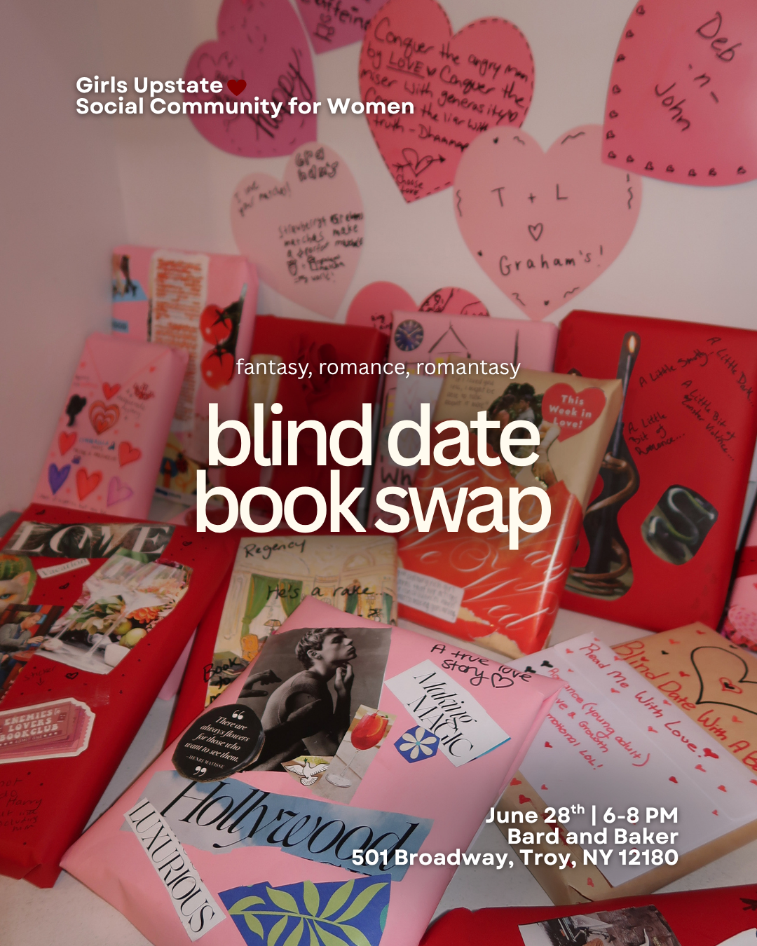 Blind Date Book Swap | Fantasy, Romance, Romantasy (Rensselear 6/25)