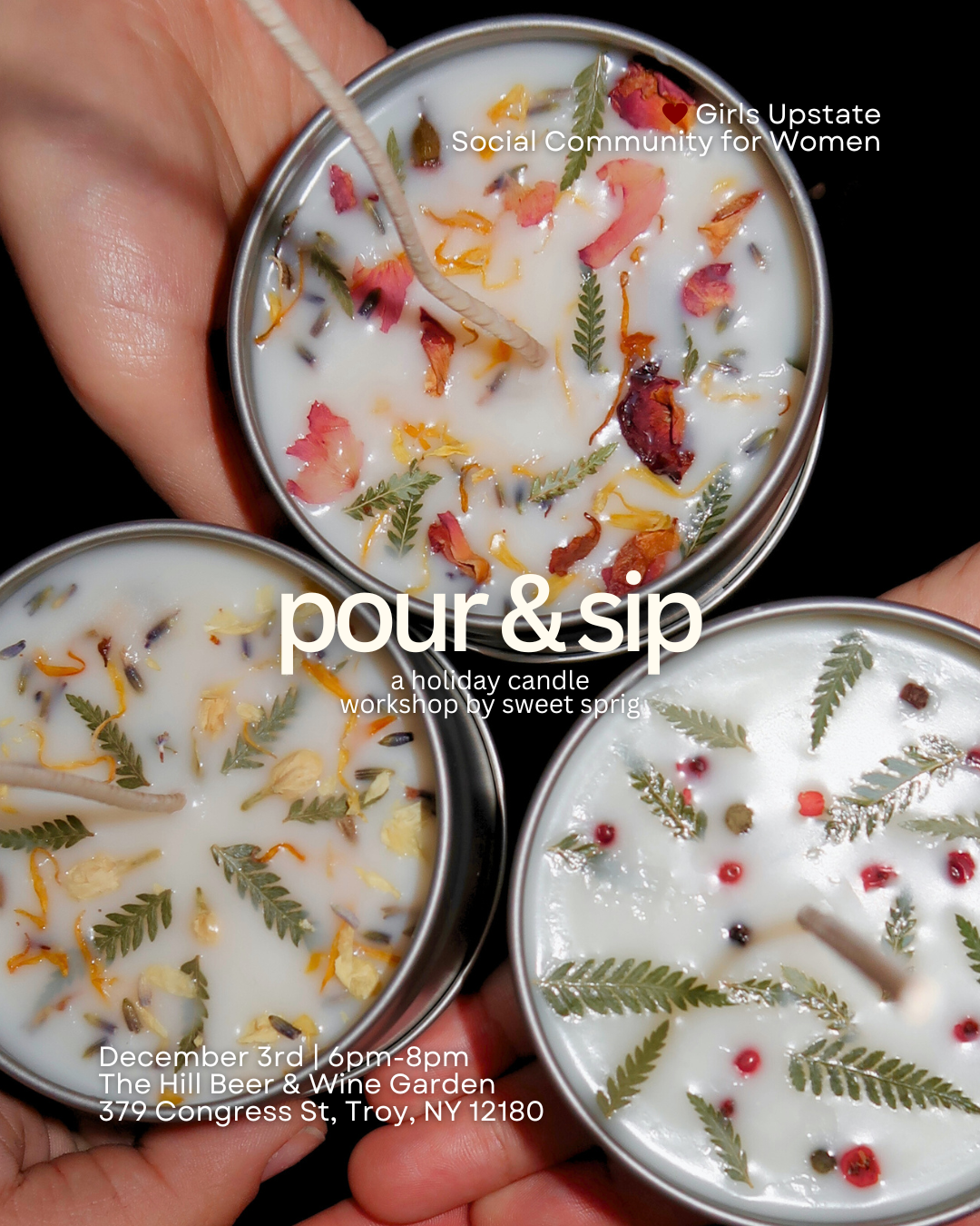 Pour & Sip | Holiday Candle Workshop