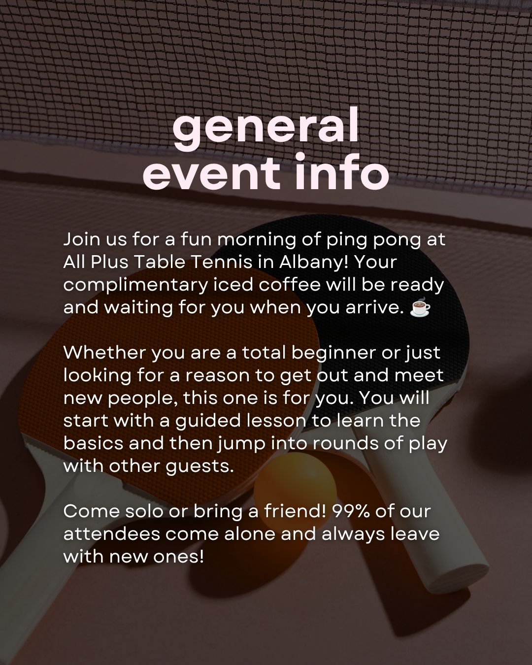 Ping Pong Social (Albany 9/12)