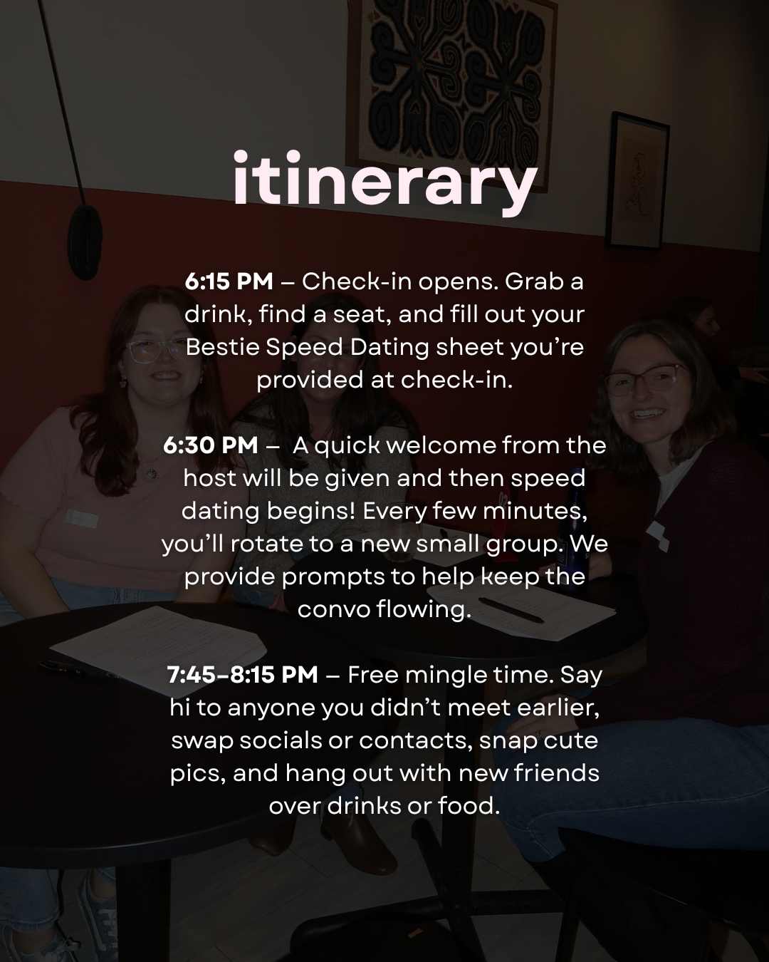 Bestie Speed Dating | 30s & 40s (Schenectady 6/11)