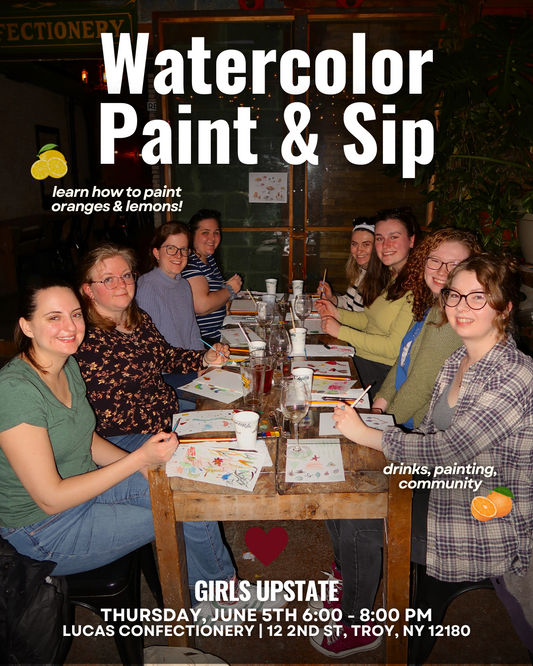Citrus Watercolor Paint & Sip
