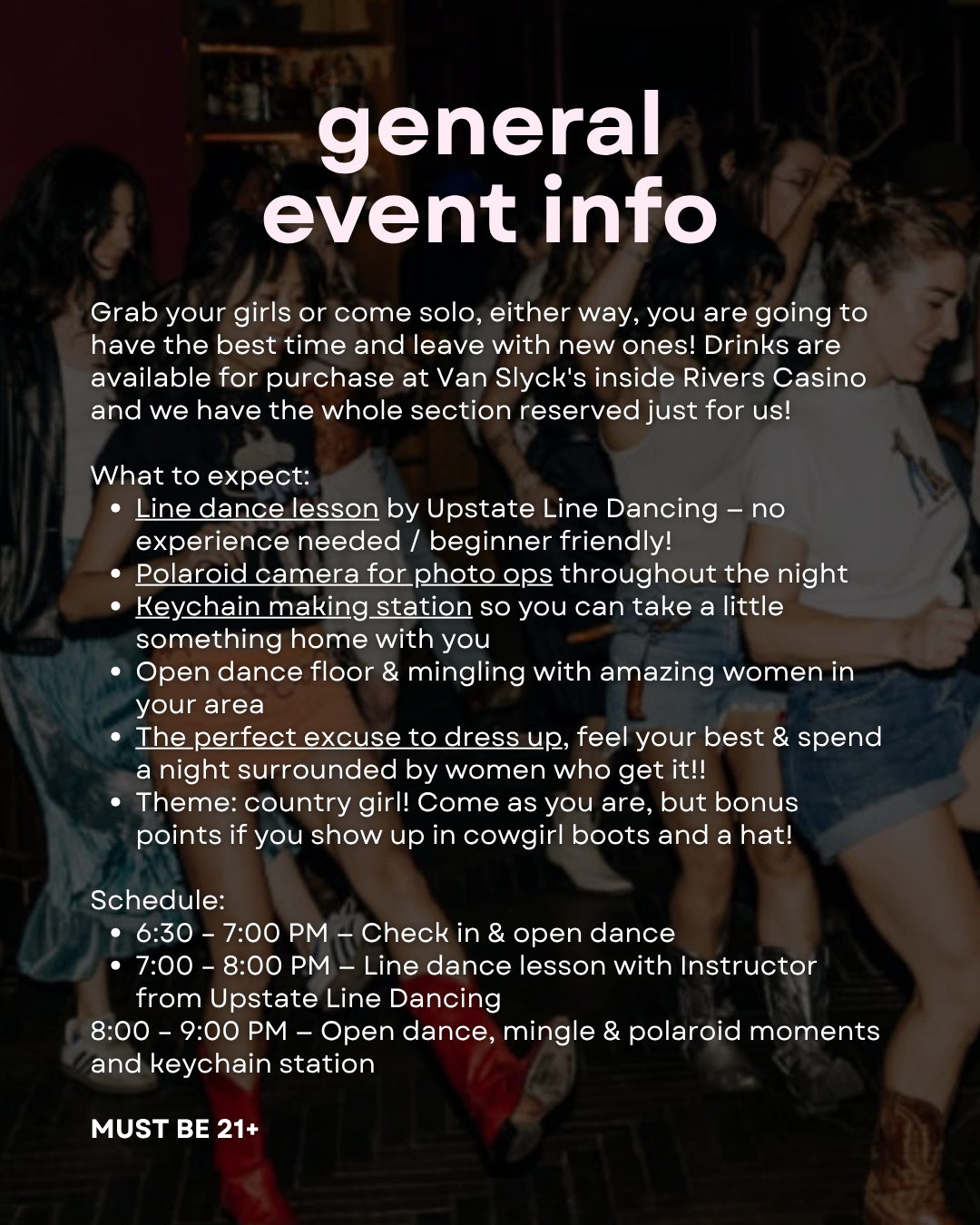 Line Dance Social (Rensselaer 7/22)