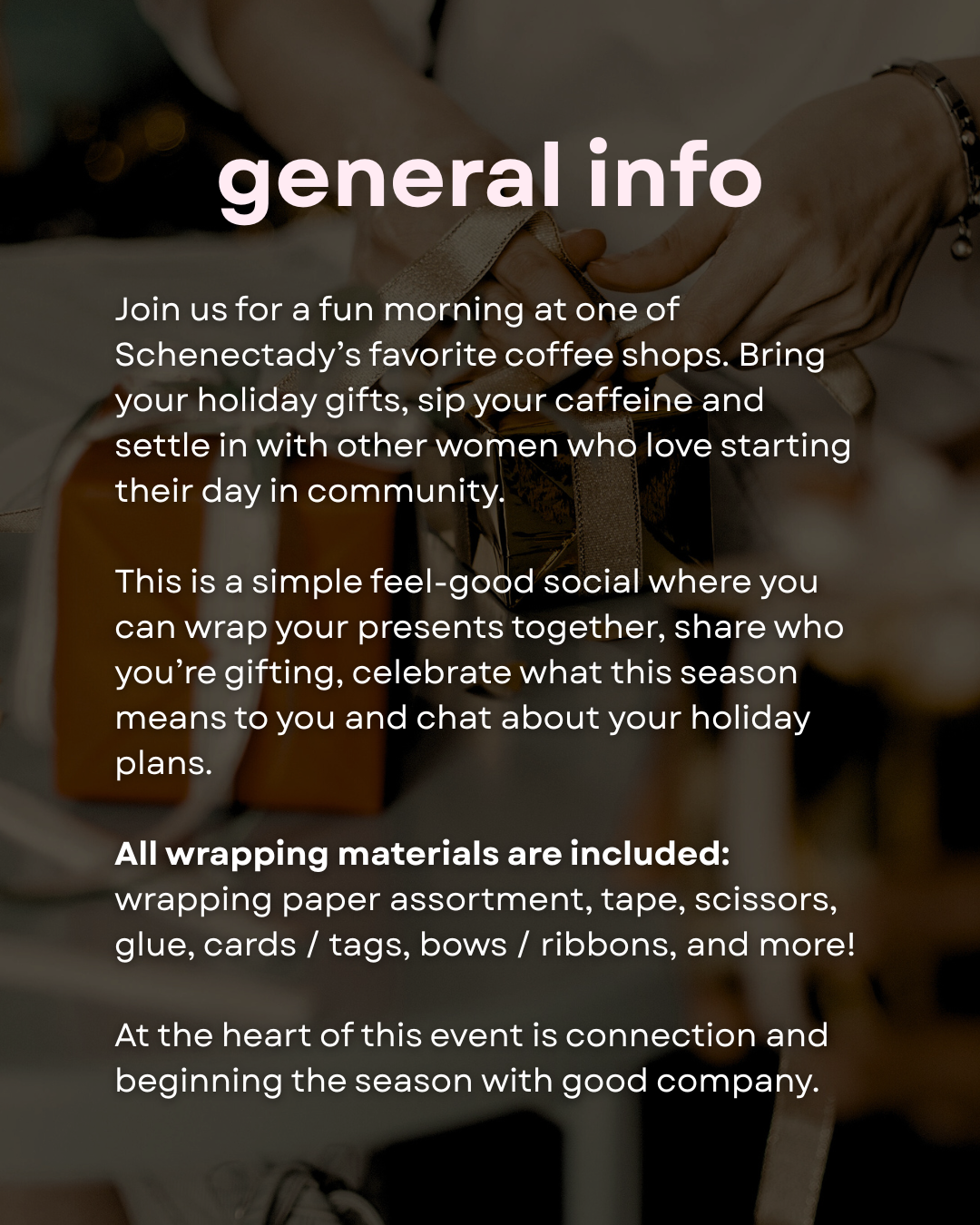 Gift Wrap & Sip Social