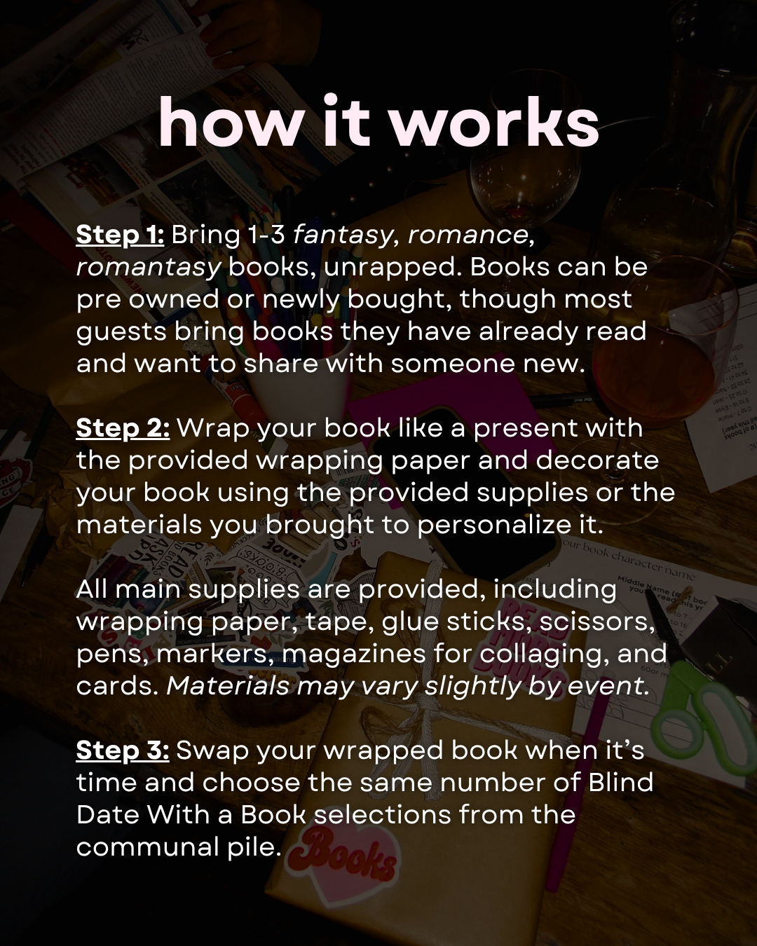 Blind Date Book Swap | Fantasy, Romance, Romantasy (Rensselear 6/25)