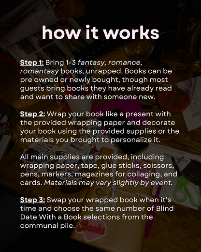 Blind Date Book Swap | Fantasy, Romance, Romantasy (Rensselear 6/25)