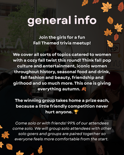 Girlhood Trivia (Schenectady 10/7)