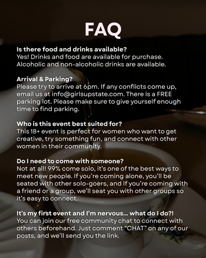 Watercolor Paint & Sip | Tea Cups & Macarons (Albany)