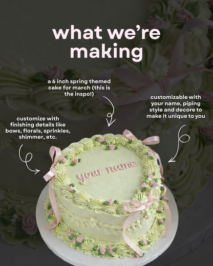 Cake Decorating Workshop (Troy 3/19)