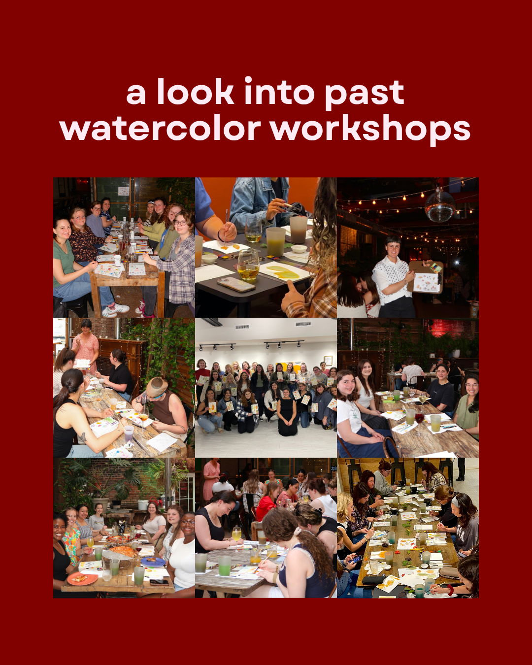 Watercolor Paint & Sip | Fall Florals