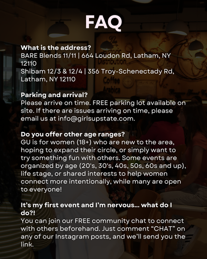 Bestie Speed Dating (Albany 11/11, 12/3, 12/4)