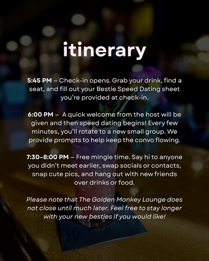 Bestie Speed Dating | 30s & 40s (Glens Falls)
