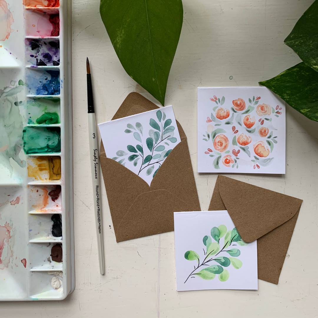 Watercolor Paint & Sip - Holiday Cards