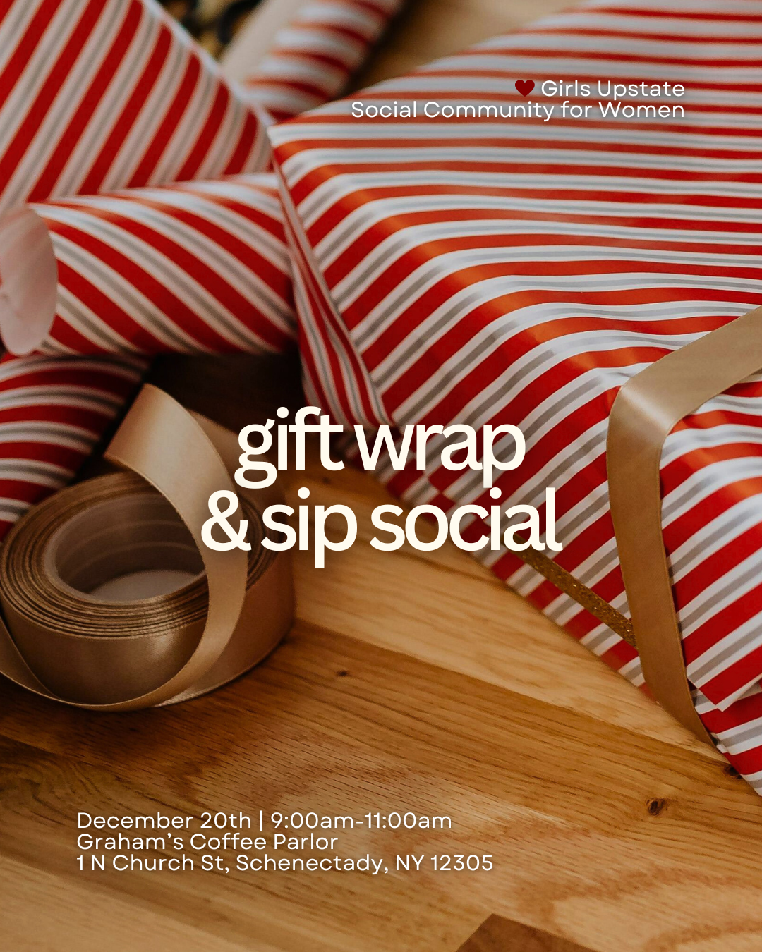 Gift Wrap & Sip Social