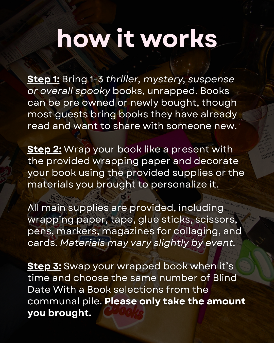 Blind Date Book Swap | Thriller / Mystery / SPOOKY (Albany 10/8)