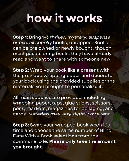 Blind Date Book Swap | Thriller / Mystery / SPOOKY (Albany 10/8)