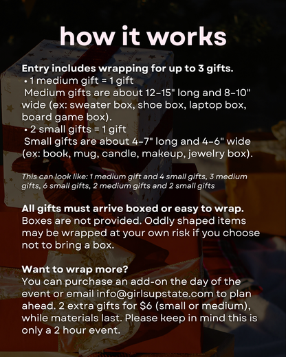 Gift Wrap & Sip Social